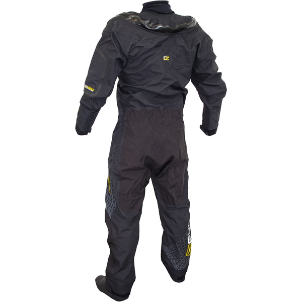 2019 Gul Mens Code Zero Stretch U-Zip Drysuit + Underfleece GM0368-B5 - Black